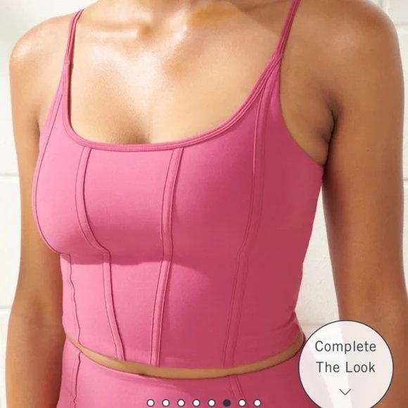 Abercrombie & Fitch Other - Abercrombie & Fitch YPB Corset Slim Scoopneck Tank - Fuchsia Pink - Size Medium